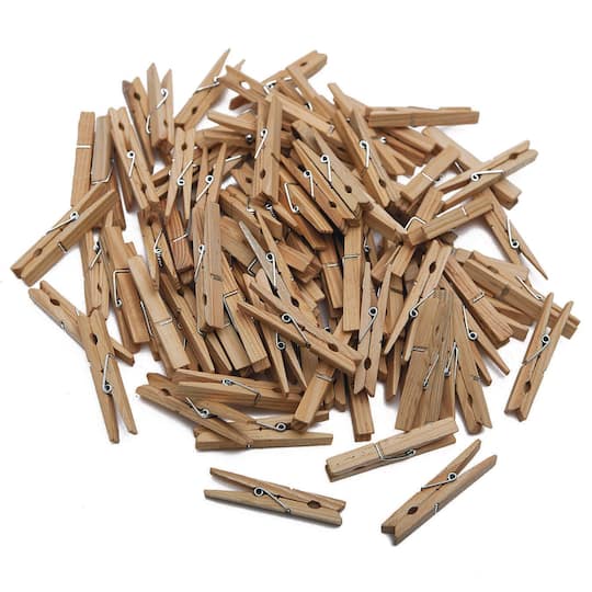 S&#x26;S Worldwide&#xAE; 2.75&#x22; Wooden Spring Clothespins, 100ct.